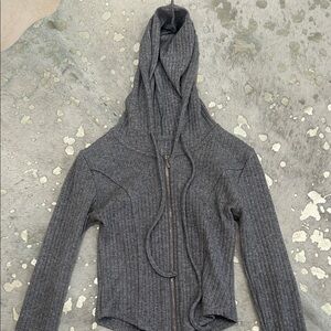 Gray Women's Hooded Sweater